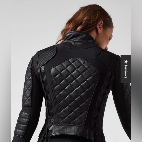 Blanc Noir Black Vintage Mesh Moto Jacket - Picture 3 of 12